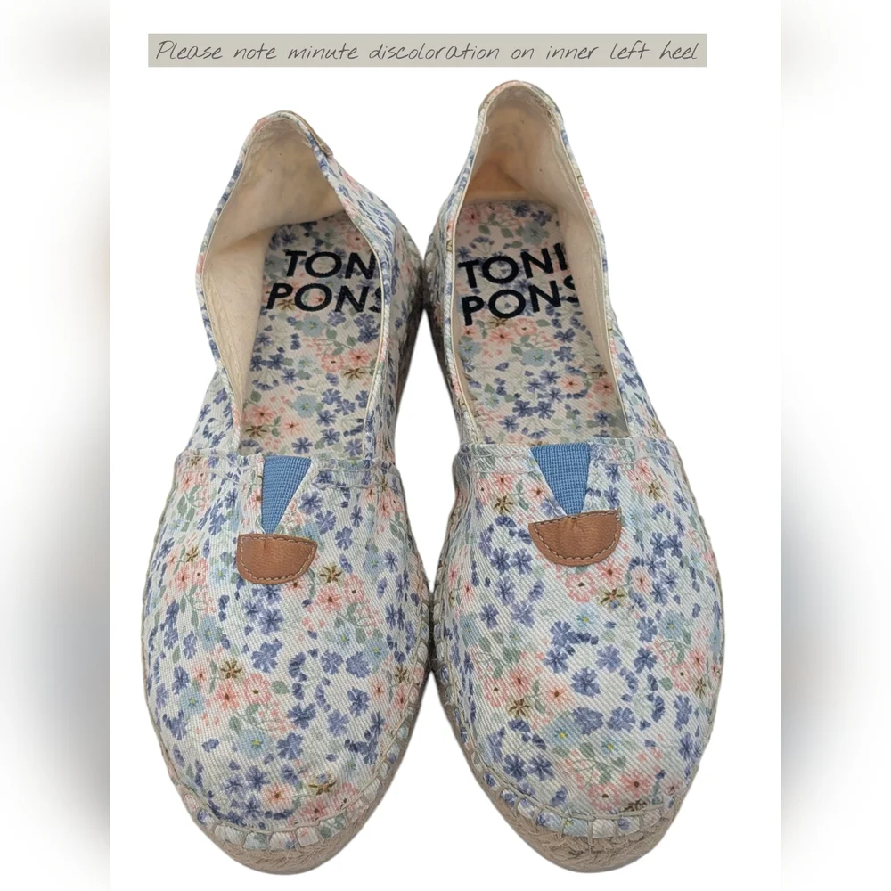 New Toni Pons Floral Ease Sz 5 Espadrilles Flats Slip-On